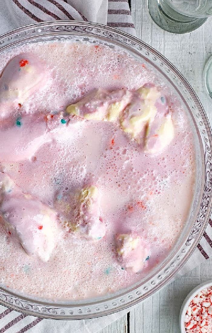 A glass bowl filled with pink, frothy punch and melting scoops of colorful ice cream—the solid centerpiece for any gathering. Try this delightful Pink Punch Recipe to add a sweet splash of fun to your next party.