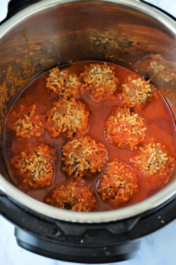 meatballs with rice