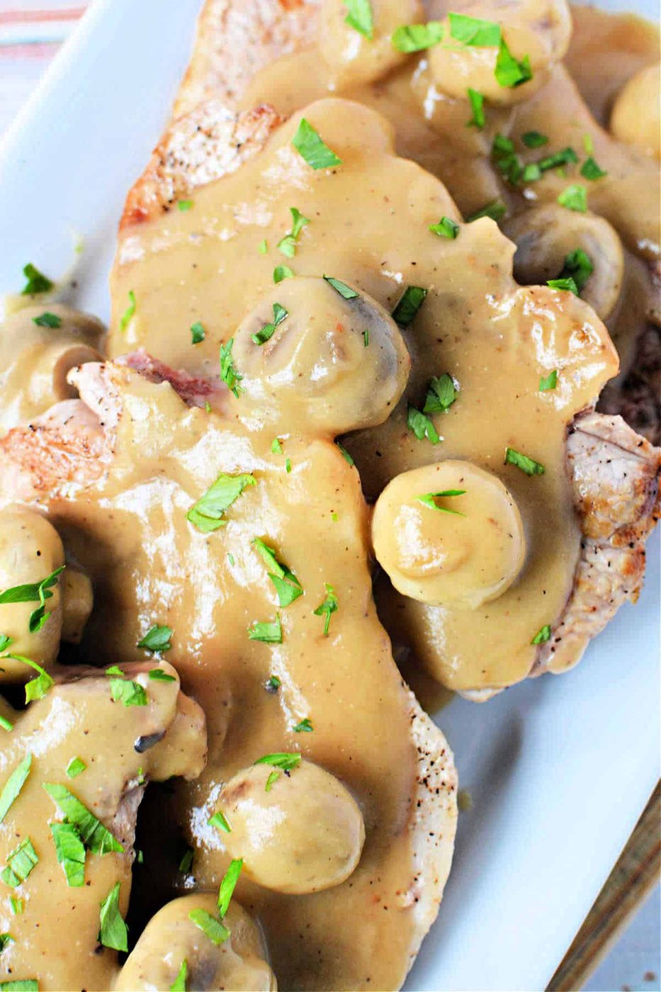 Pork Chops, plus Mushroom Gravy