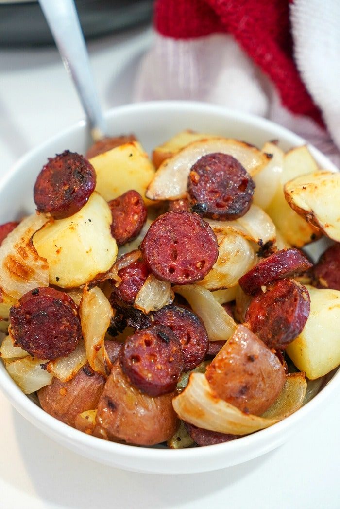 air fryer sausage and potatoes