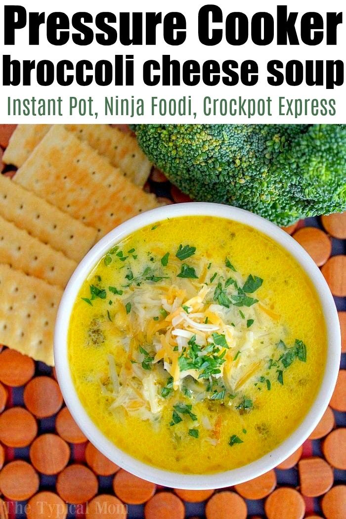 ninja foodi broccoli cheese soup