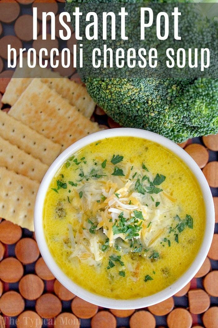 easy Pressure Cooker Broccoli Cheese Soup