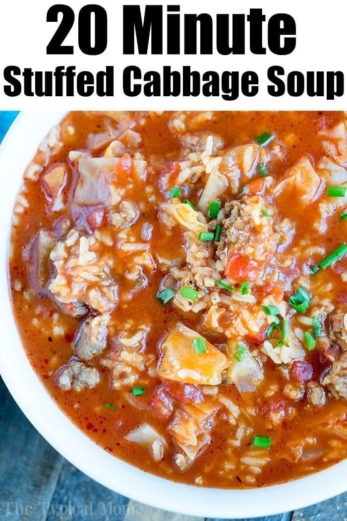 instant pot stuffed cabbage soup