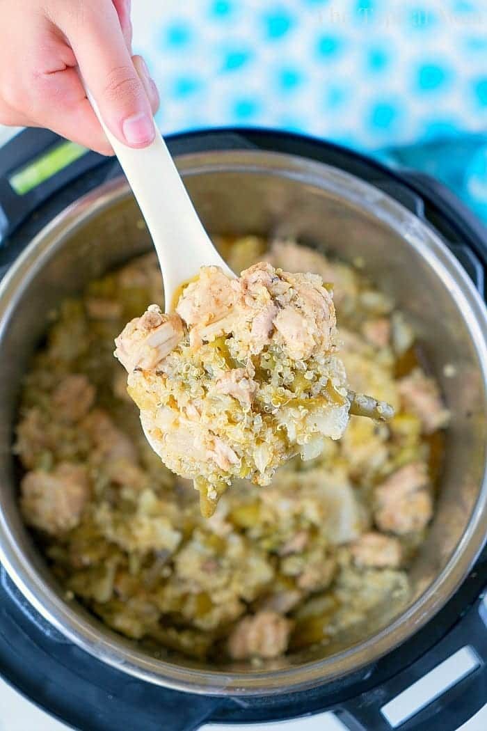 Pressure Cooker Chicken Quinoa Casserole