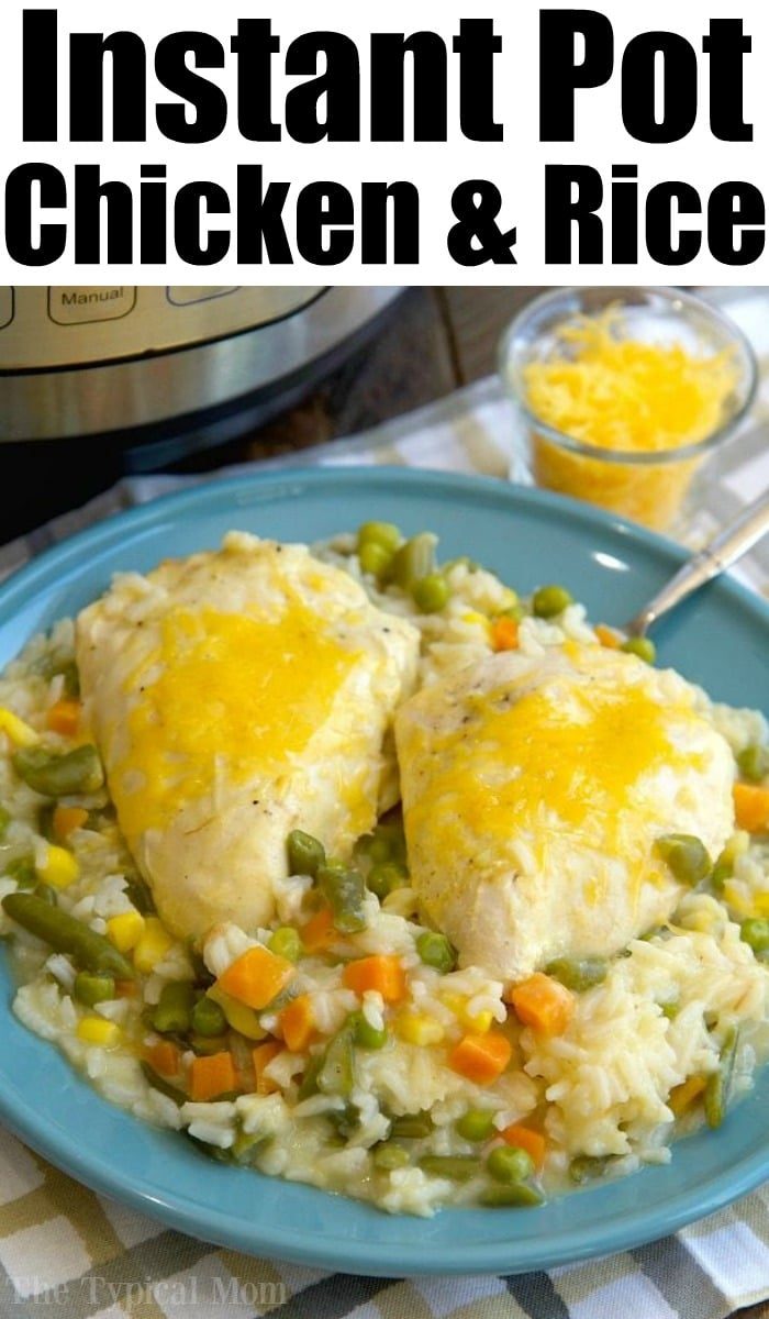 instant pot chicken and rice