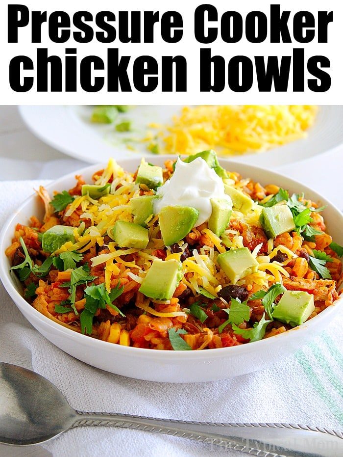 Instant Pot Chicken Taco Bowls