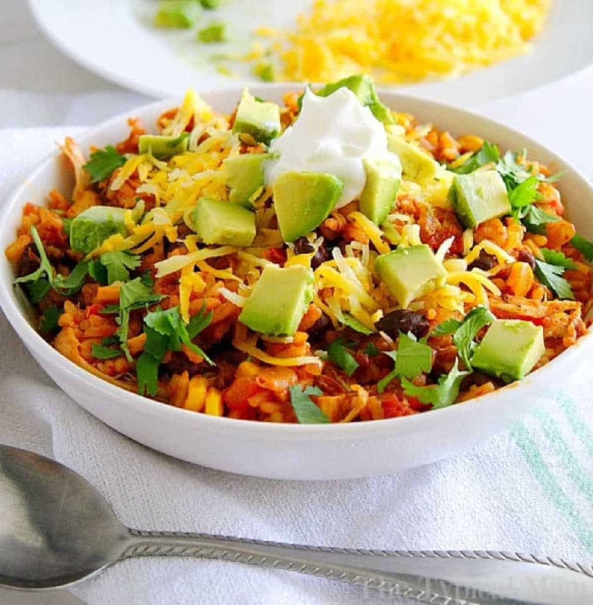 Instant Pot Chicken Taco Bowls