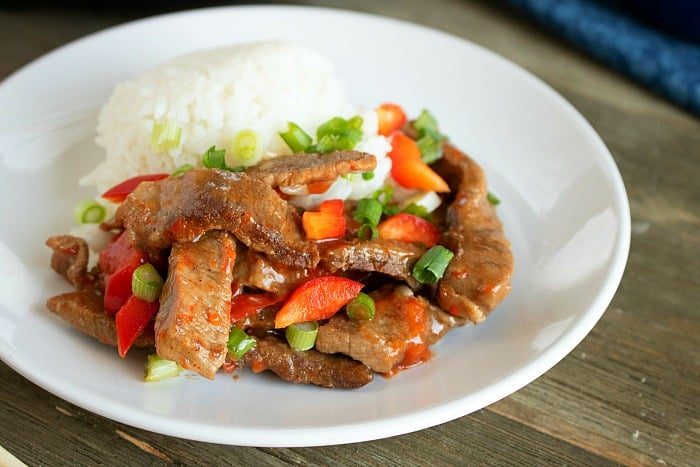 pressure cooker chinese pepper steak 2
