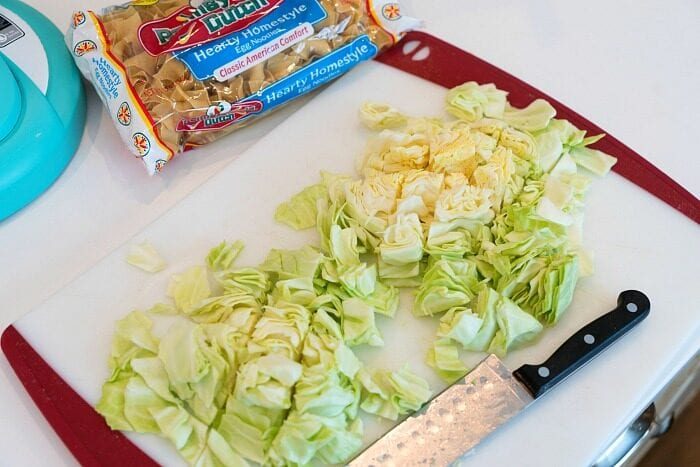 cabbage and noodles