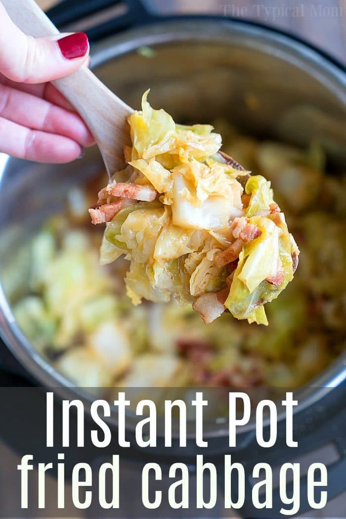 Pressure Cooker Fried Cabbage