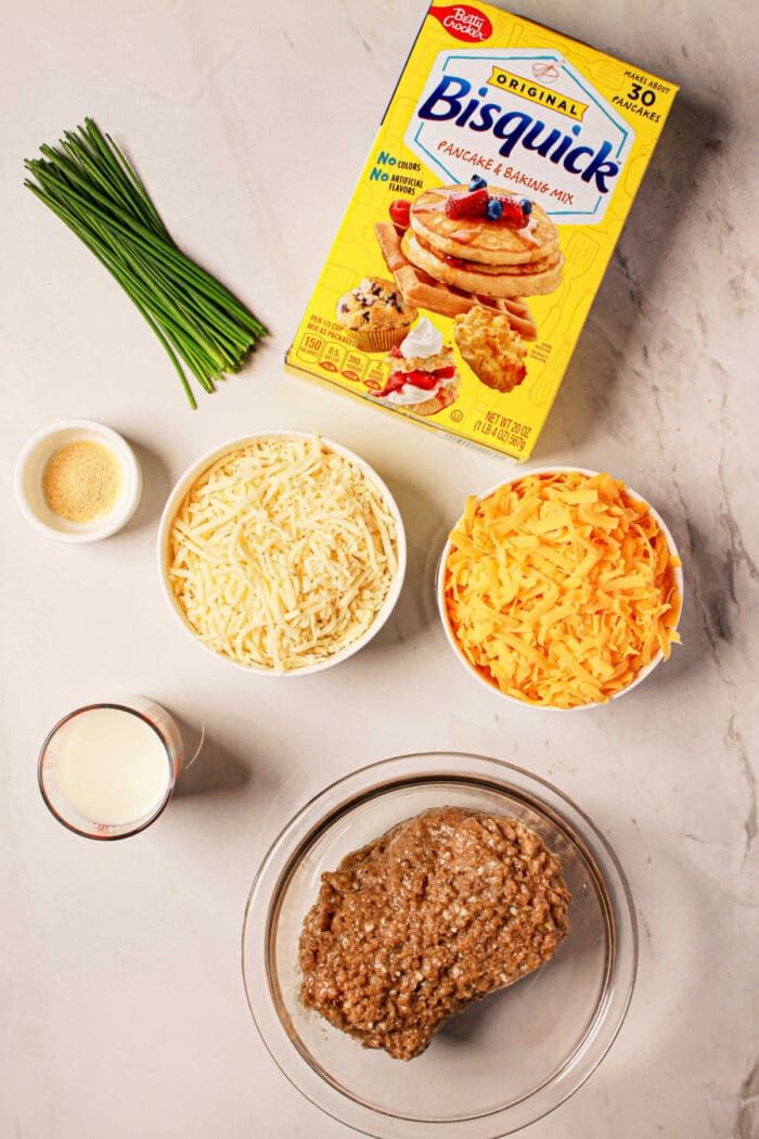 Combine the Bisquick, chives, garlic powder, shredded cheese, milk, and sausage in a bowl to create delectable sausage balls solid for any occasion. For a quick and easy option, try using a pressure cooker to speed up your cooking time without sacrificing flavor.