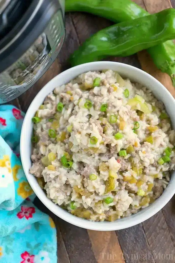 Instant Pot Sausage Rice Casserole