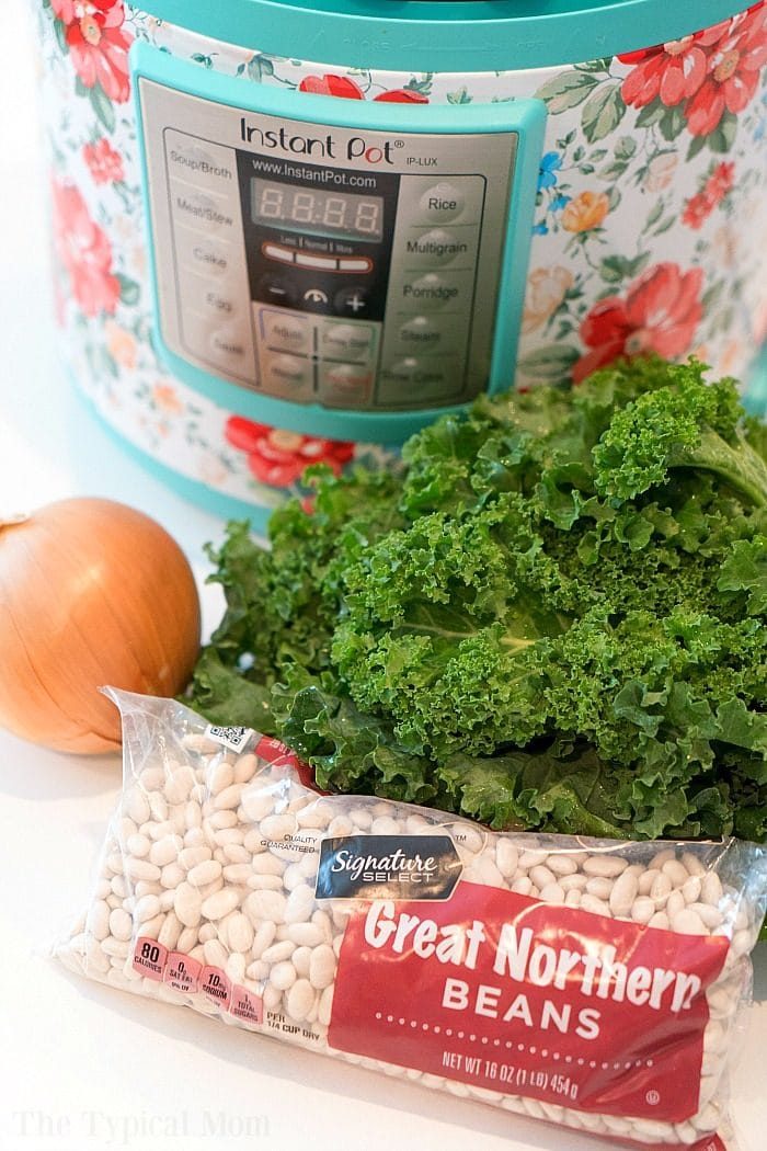 instant pot sausage kale bean soup