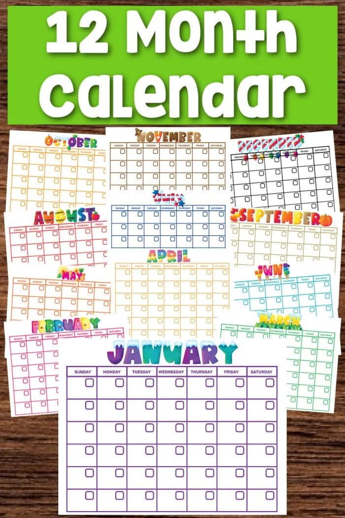 Free Printable Calendar Pages