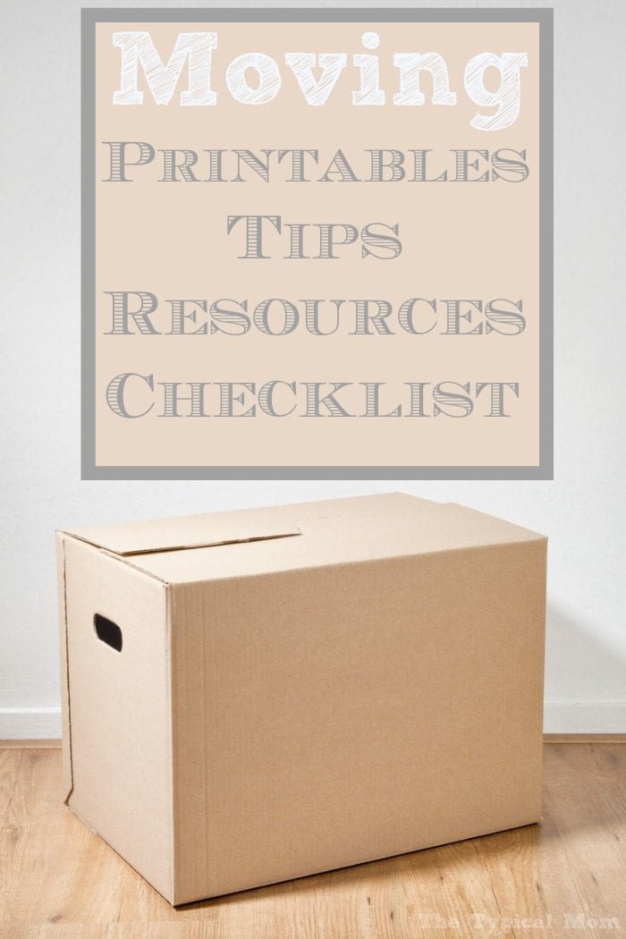 printable moving checklist