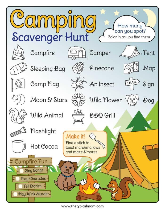 Printable Scavenger Hunt