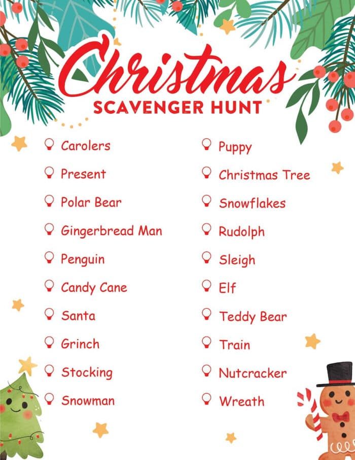 printable Scavenger Hunt