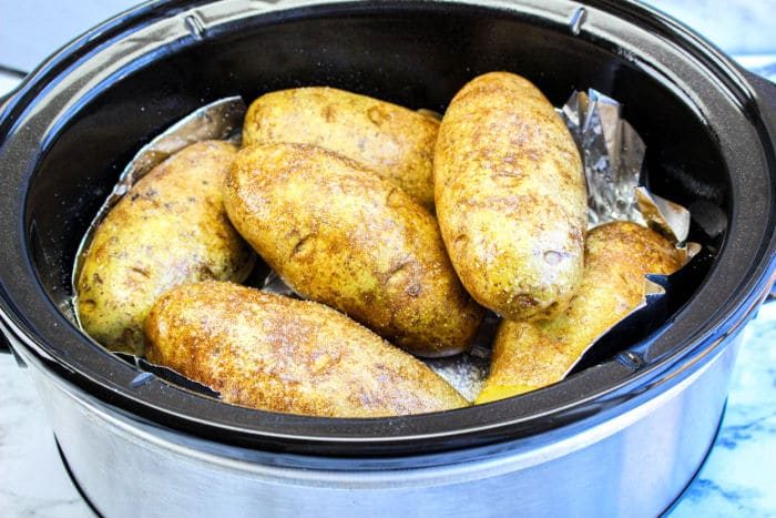 crockpot baked potatoes