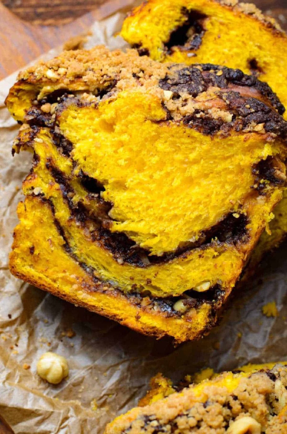 Pumpkin Babka Bread