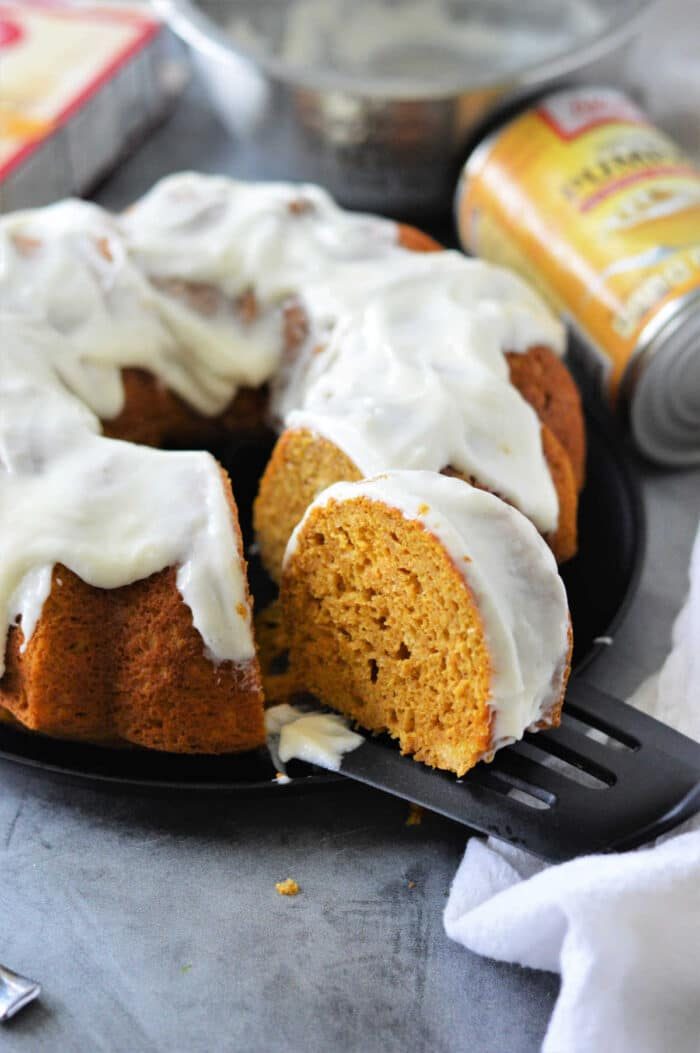 Pumpkin Bundt Cake with Cream Cheese Frosting