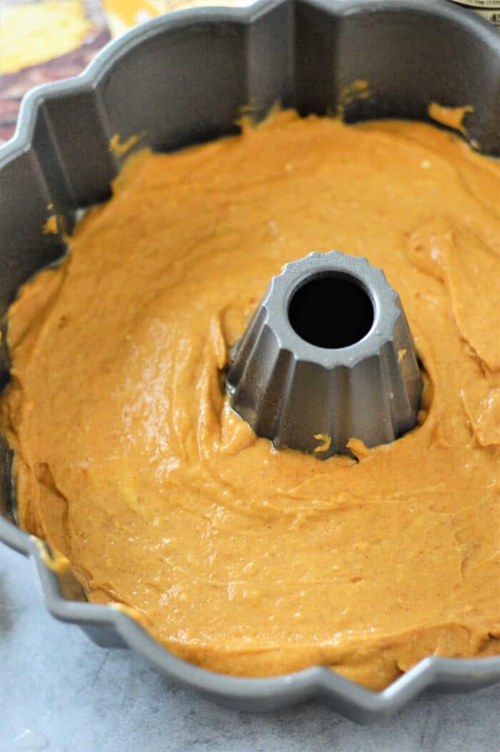 Pumpkin Cake in Bundt Pan