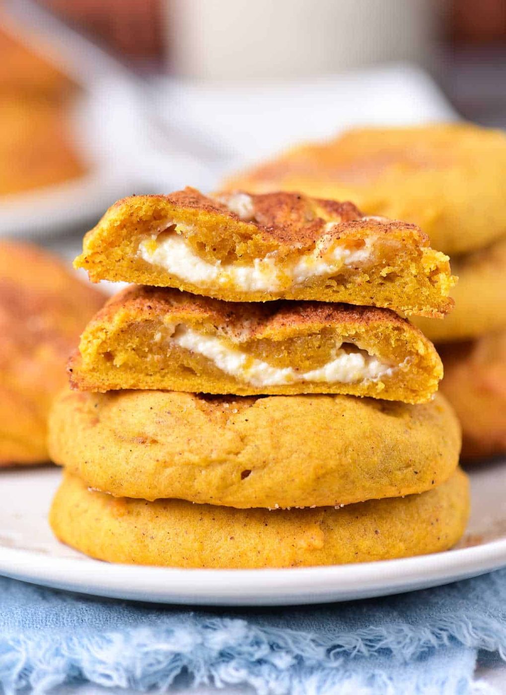 Stuffed Pumpkin Cream Cheese Cookies