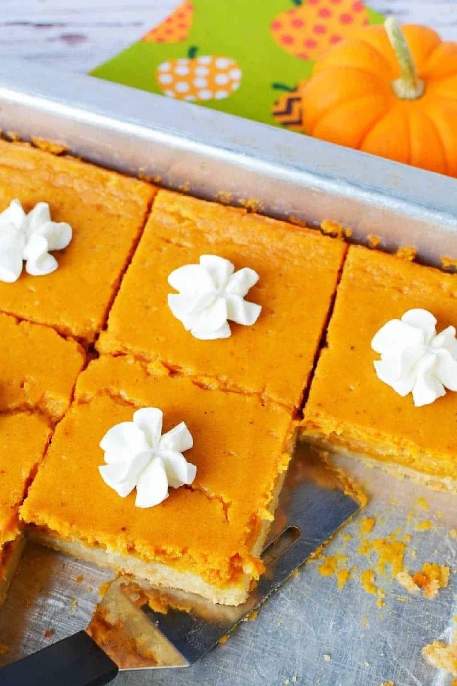 Sheet Pan Pumpkin Pie