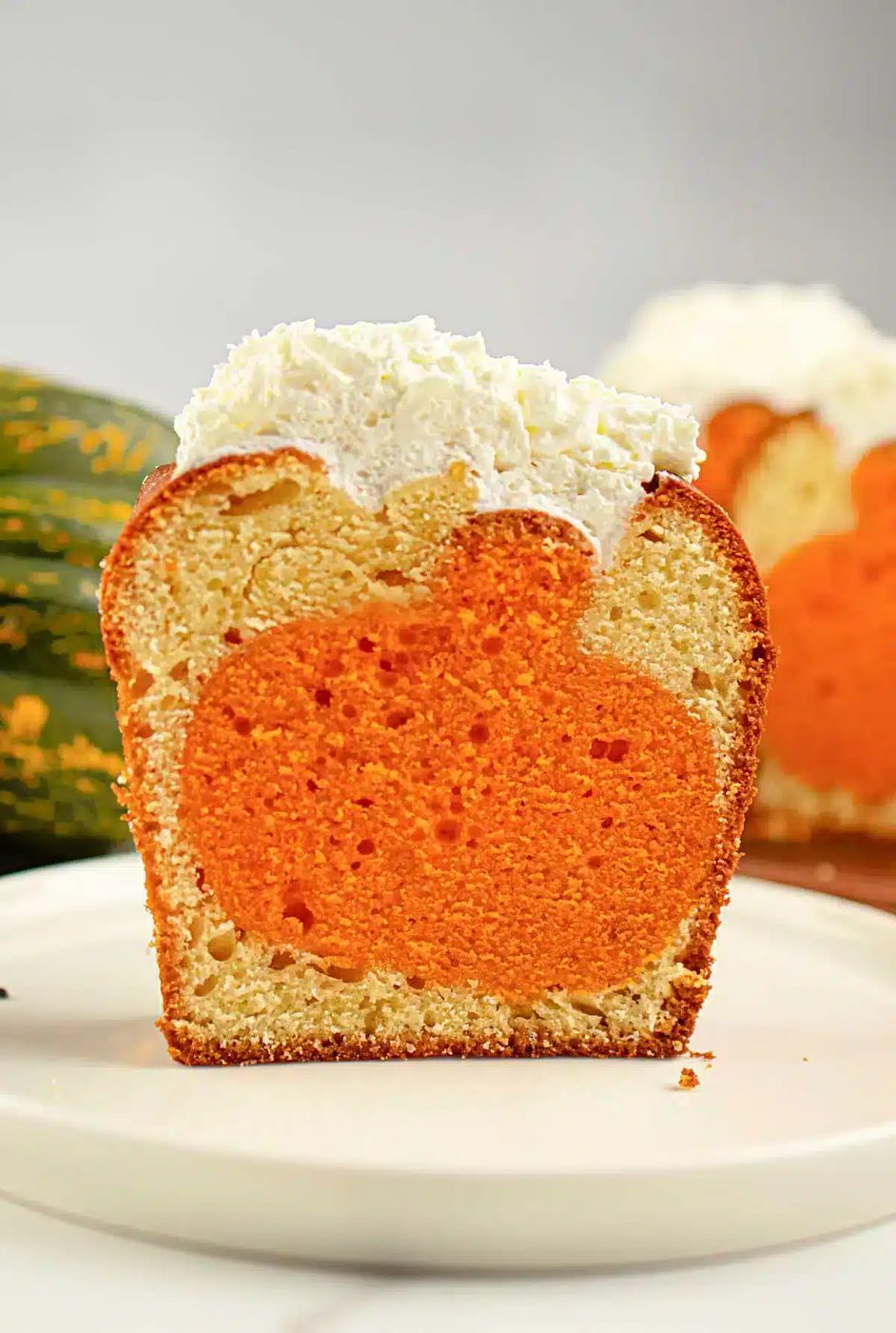 Pumpkin Shape Inside Cake