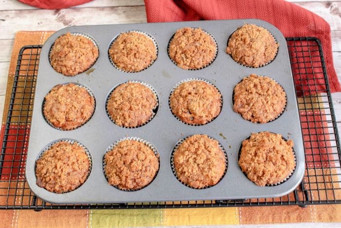 Pumpkin Muffin with streusel topping