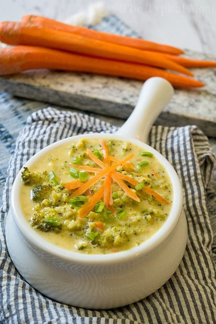 quick broccoli cheese soup