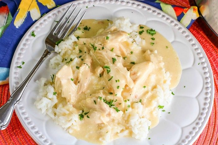 crockpot chicken and rice