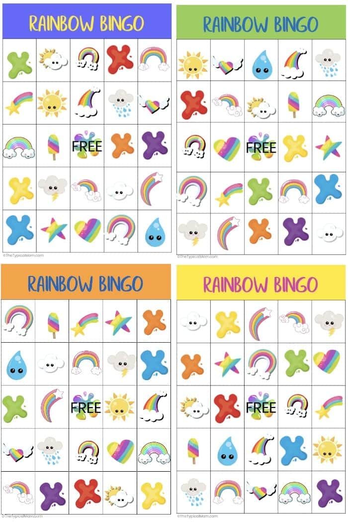 Free Rainbow Bingo