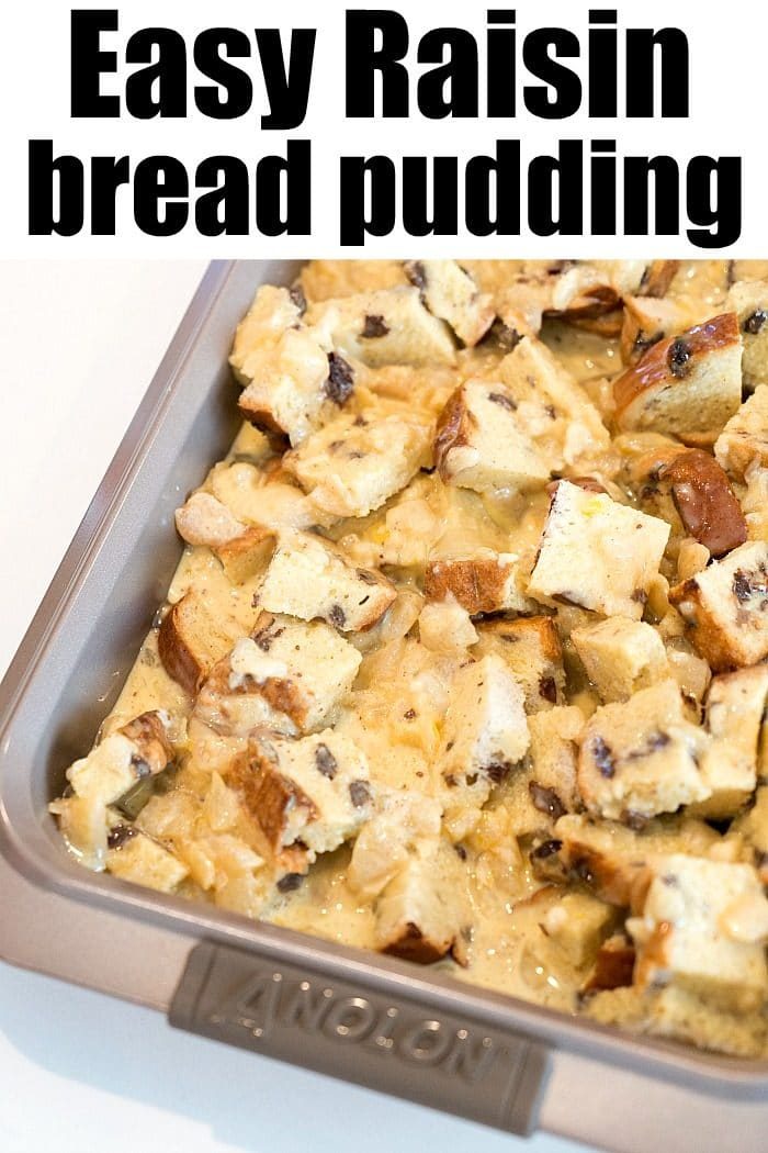 cinnamon raisin bread pudding