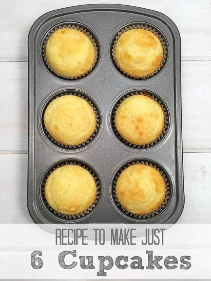 6 Cupcakes with Cake Mix