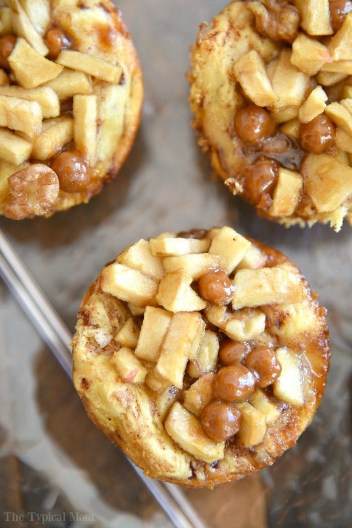 muffin tin apple dessert