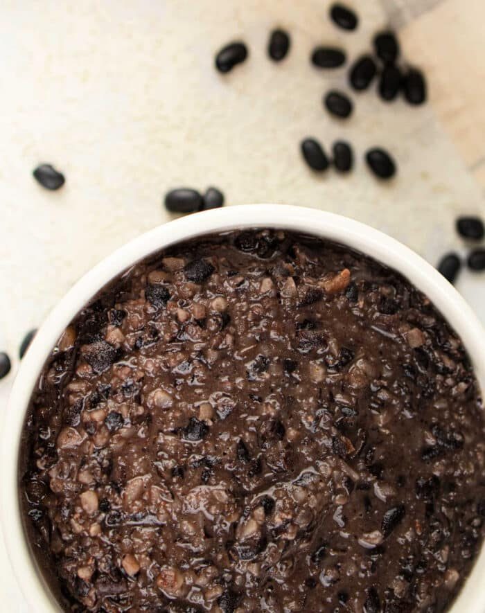 Mashed Black Beans