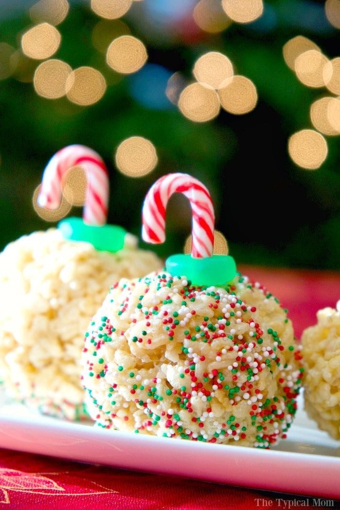 rice krispy treat ornaments