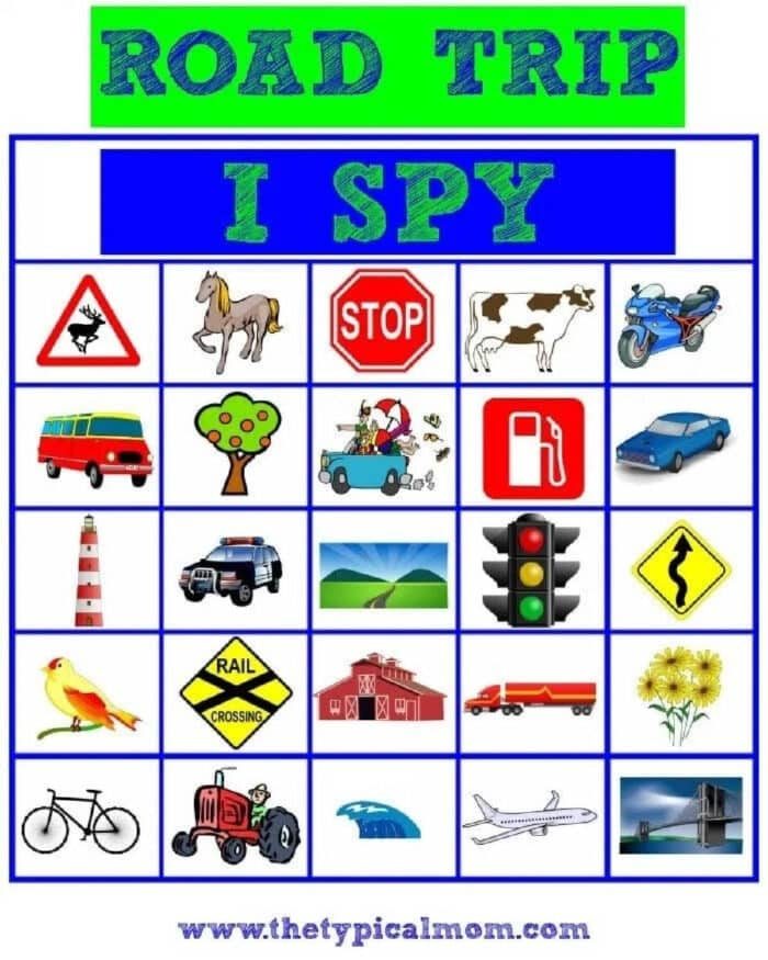 Road Trip Scavenger Hunt