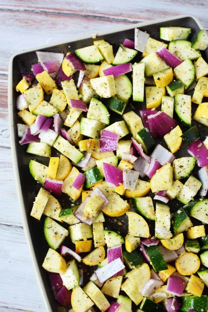 Roasted Zucchini and Squash