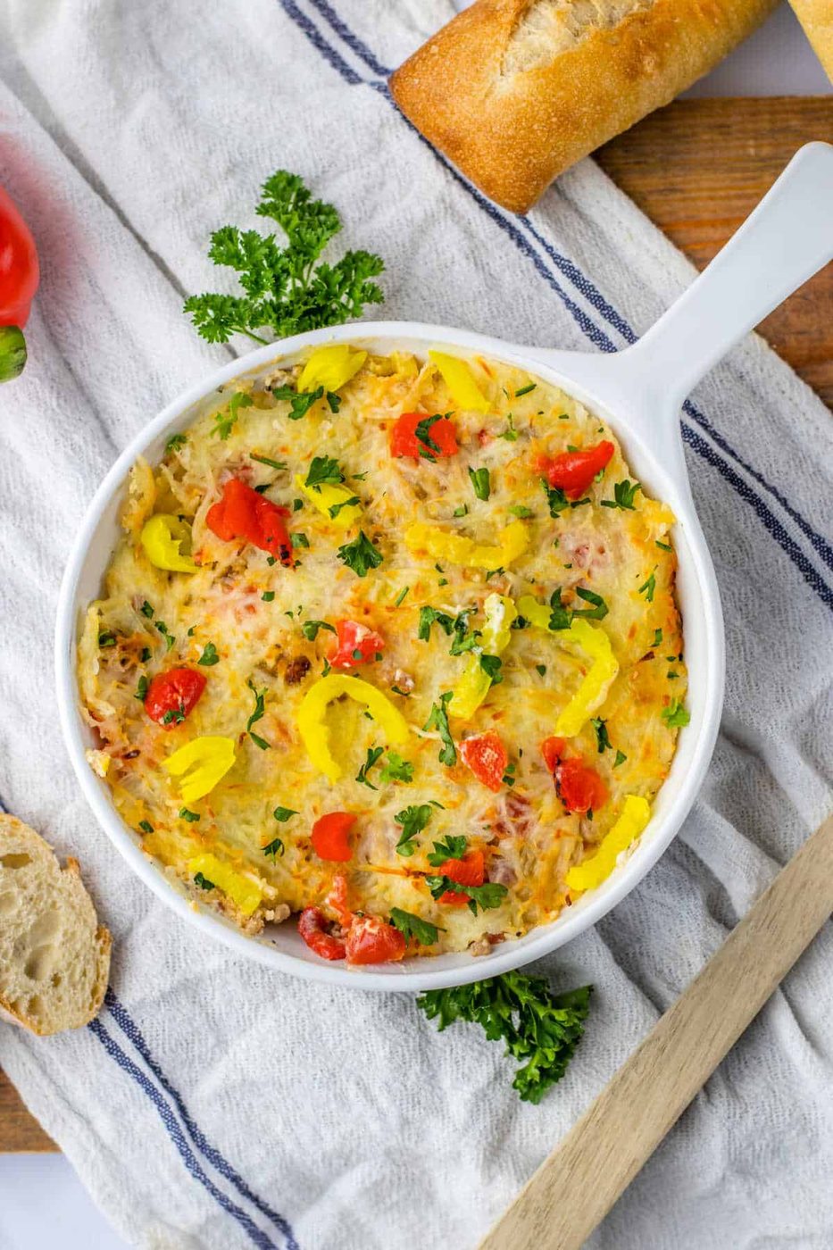 Hot Rotel Sausage Dip