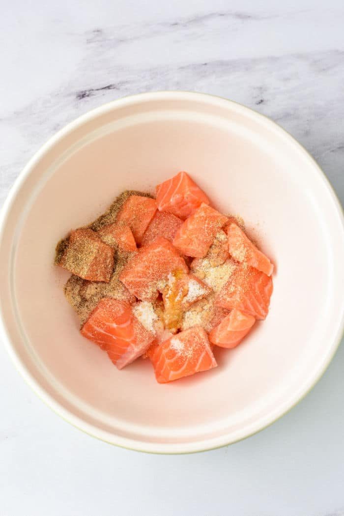 Fried Salmon Bites