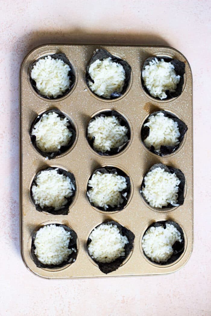 Salmon Seaweed Cups