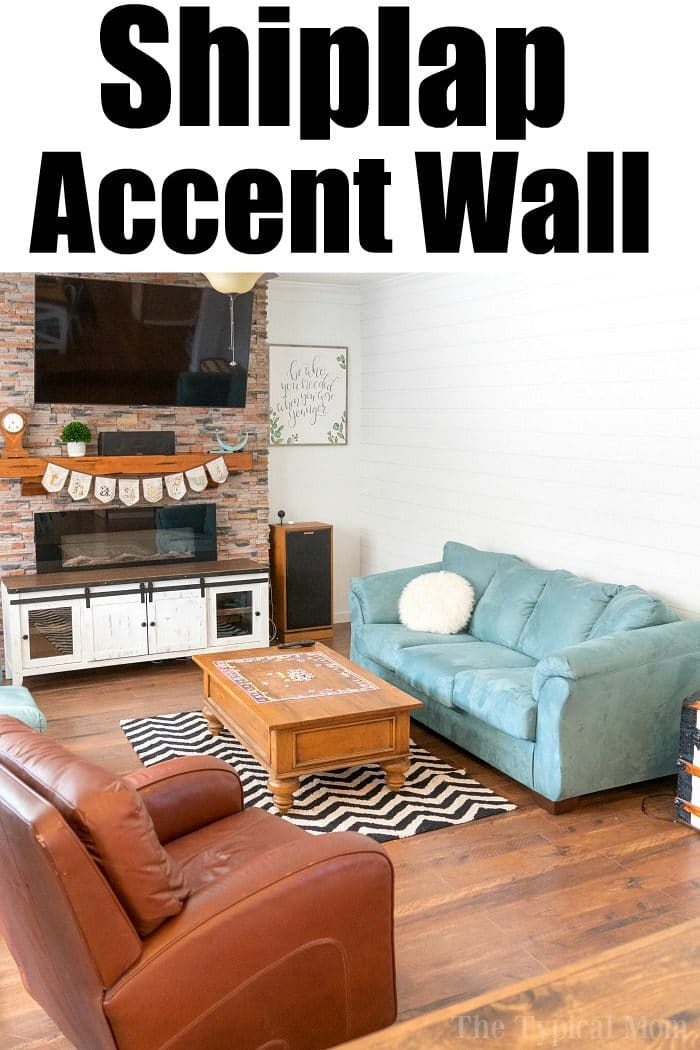 shiplap accent wall