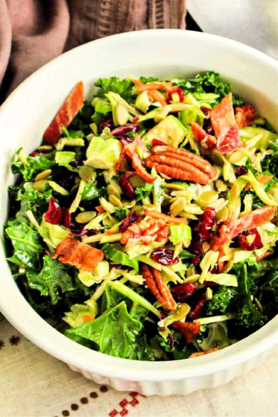 A Salad and Brussel Sprouts