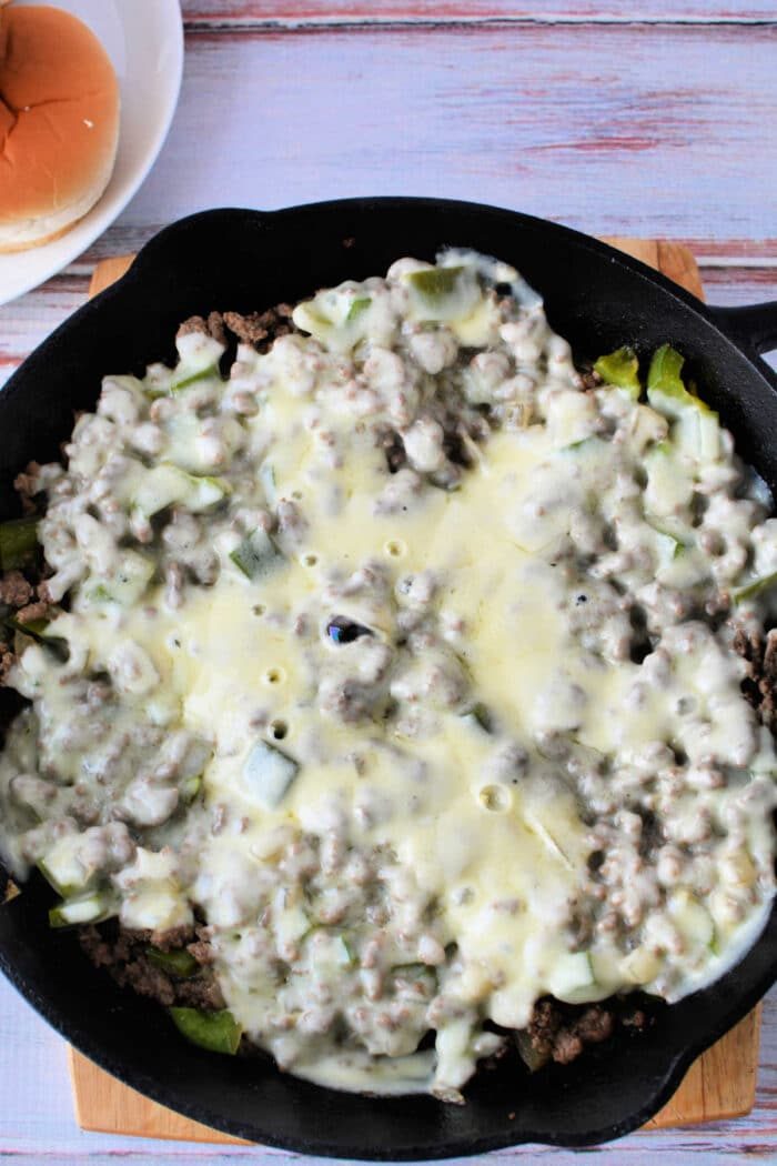 Ground Beef Philly Cheesesteak Sloppy Joes