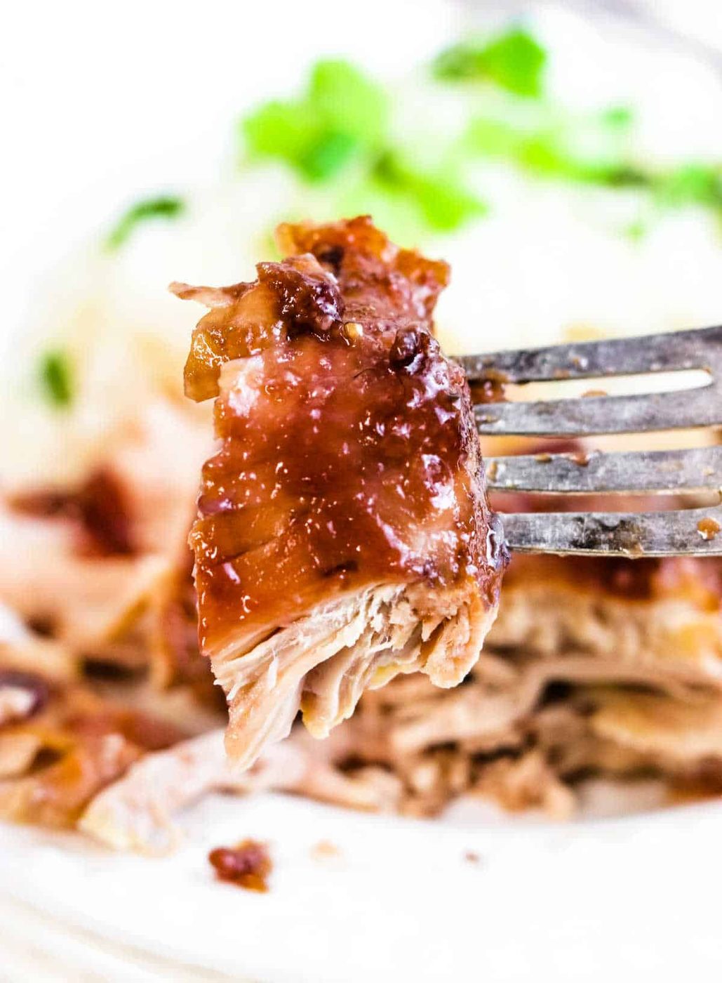 Slow Cooker BBQ Chicken Thighs