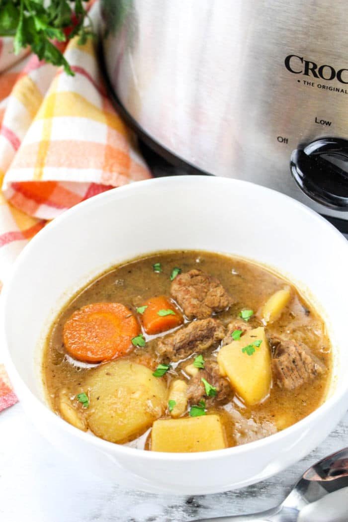 Slow Cooker Beef Stew with Onion Soup Mix