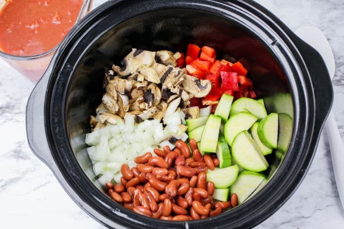 slow cooker vegetarian casserole