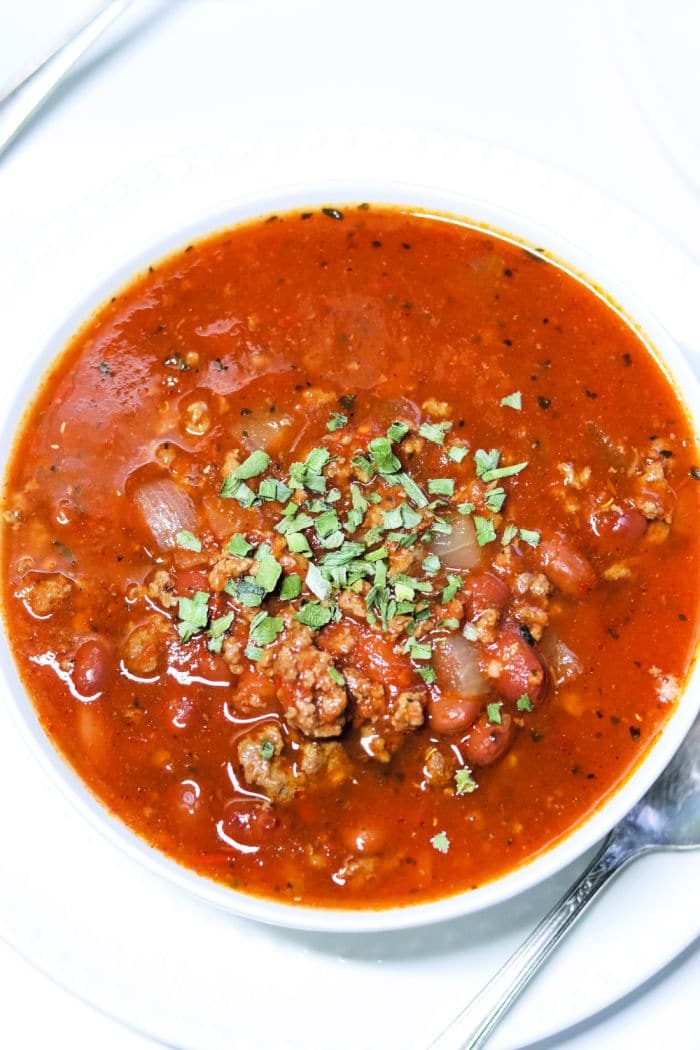 ground venison crockpot chili recipe