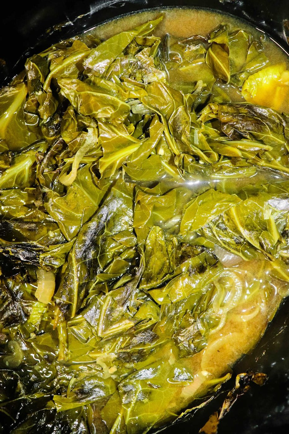 Southern Slow Cooker Collard Greens
